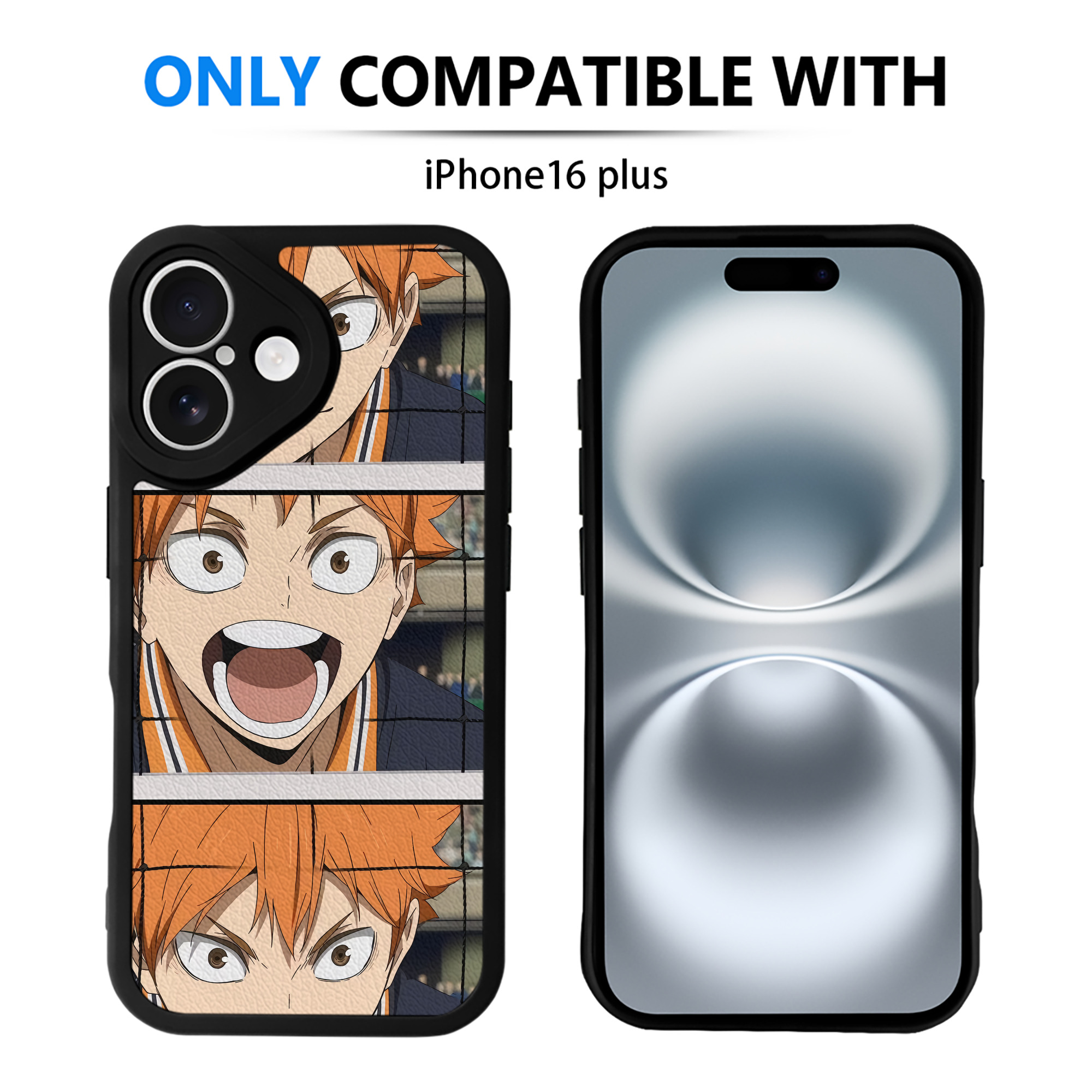 （画像用） ハイキュー!! Haikyu!! 【iPhone 16シリーズ対応】シリコンスマホケース（レザー調） 材質：シリコン